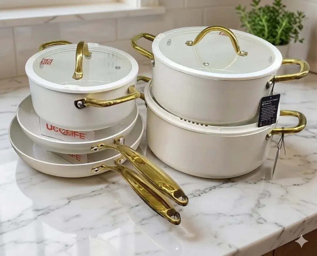 Ceramic Marble Cookware Set 11pc at Kamukunji Utensils