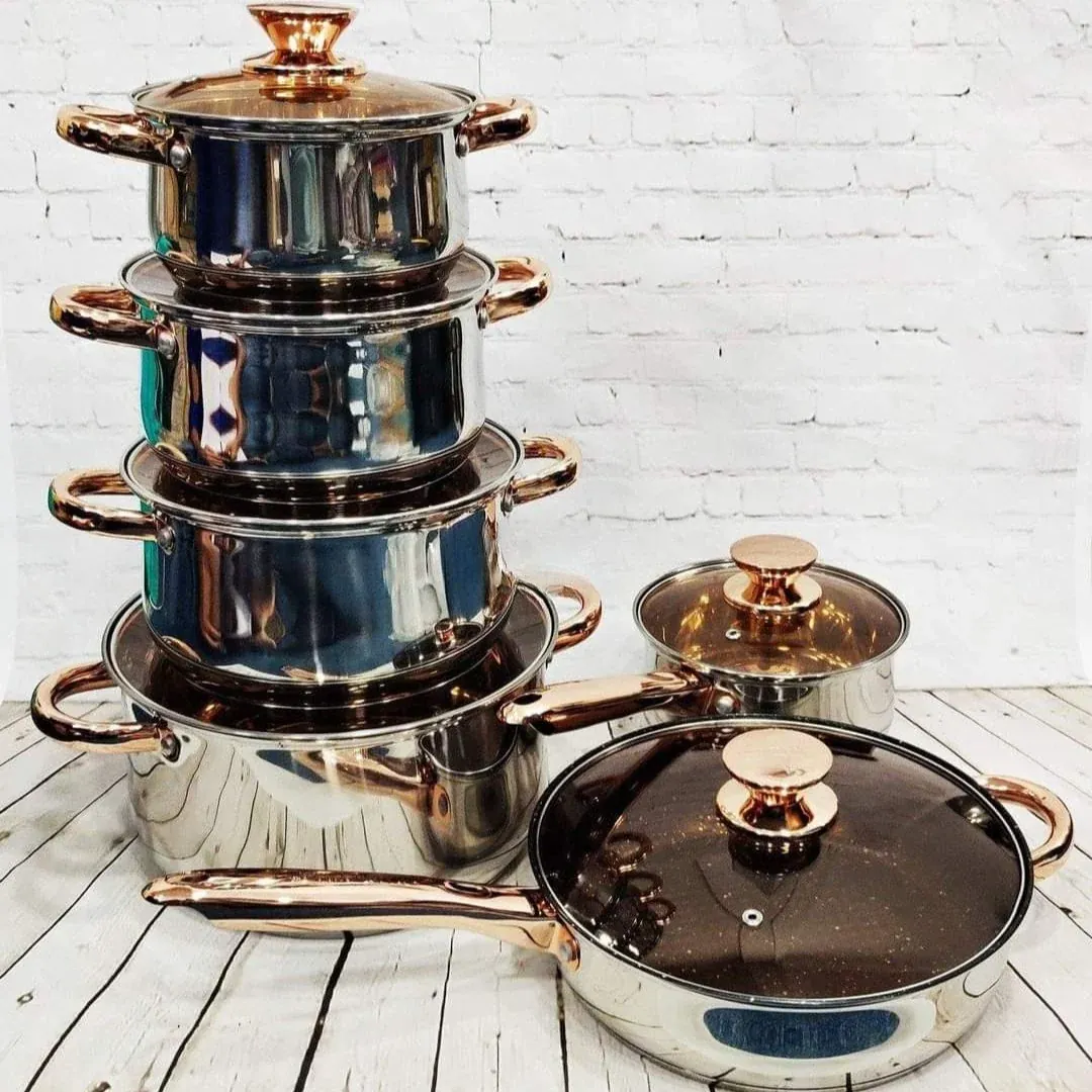 Stainless Steel Cookware Set 10pc at Kamukunji Utensils