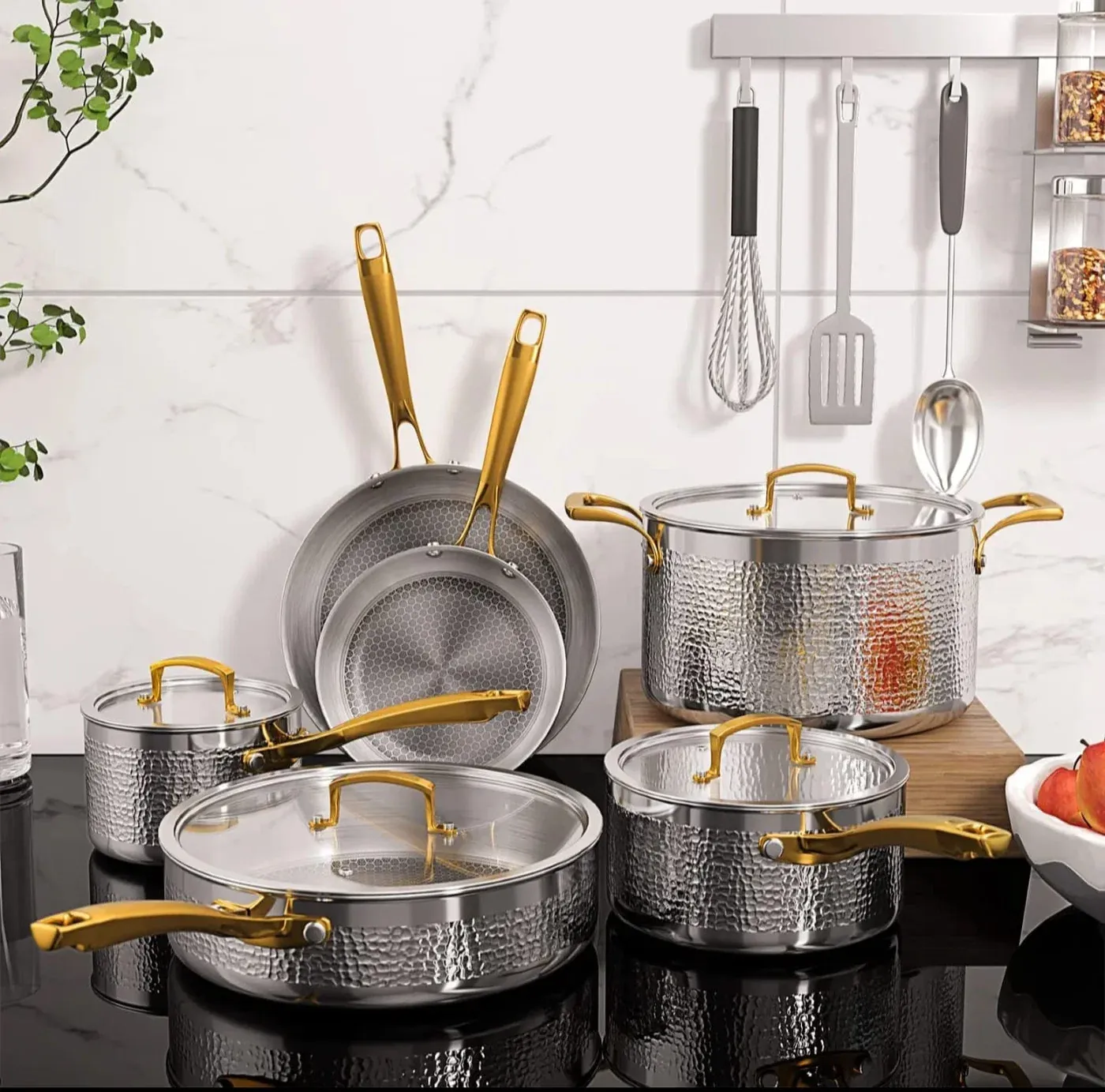 Tri-ply Stainless Cookware Set 10pc at Kamukunji Utensils